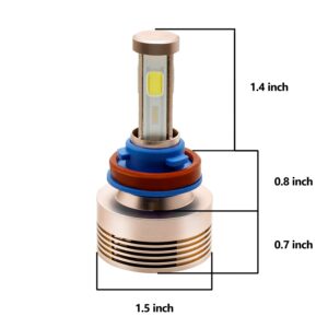 H11LED4S - H11 4-Sided LED Headlight Conversion Kit - Projector Compliant