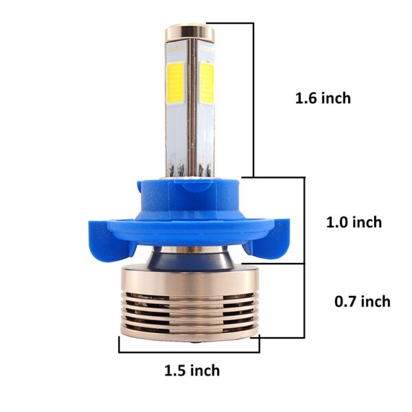 H13LED4S - H13 4-Sided LED Headlight Conversion Kit - Projector Compliant