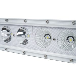 MS200WCWA - New - 42inch Marine Grade Wrap Around White Shell Light Bar with 200-Watt 20 x 10W High Intensity OSRAM LEDs