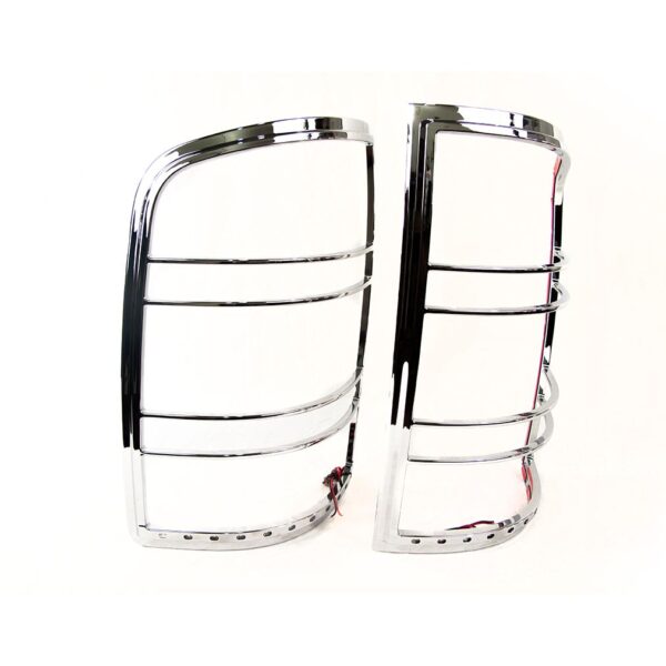 RS-0713GMC-TLB - 07-13 GMC Sierra LED Taillight Bezel w/ Brake/Running Lights (Chrome)