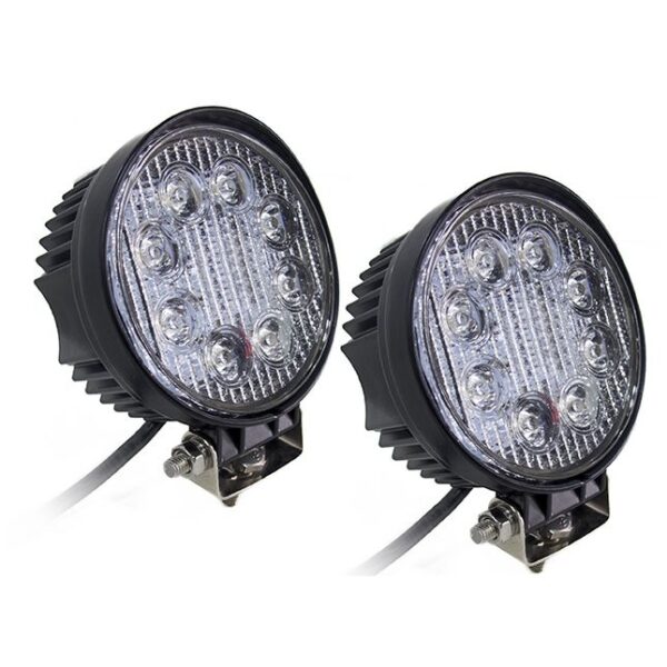 RS-24W-R-2 - Street Series 4in Round LED Spot Lights 24W/1,560LM (Pair)