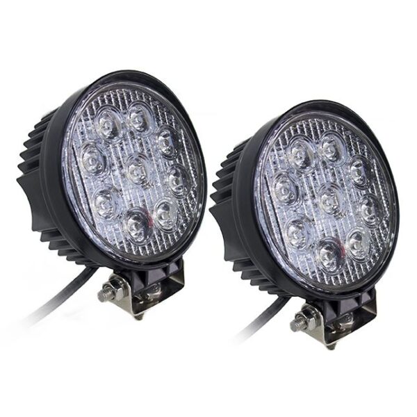 RS-27W-R-2 - Street Series 4in Round LED Spot Lights 27W/1,755LM (Pair)