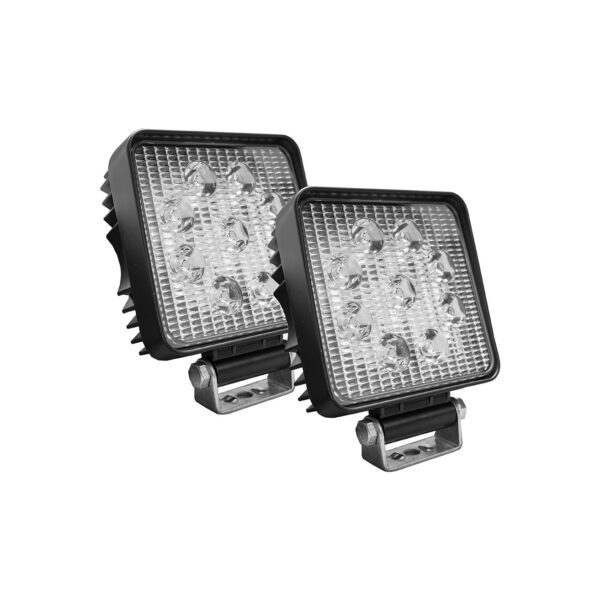 RS-27W-S-2 - Street Series 4in Square LED Spot Lights 27W/1,755LM (Pair)