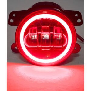 RS-4FHALOR - 07-17 Jeep JK 4in 30W/1,440LM CREE LED Fog Light Kit w/ Red LED Halo