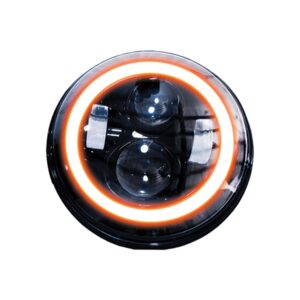 RS-7LEDHLP-HALOWA - (1) 7in LED Conversion Lens 4x10W w/ Halo - Plug-&-Play H4H/L (Black)