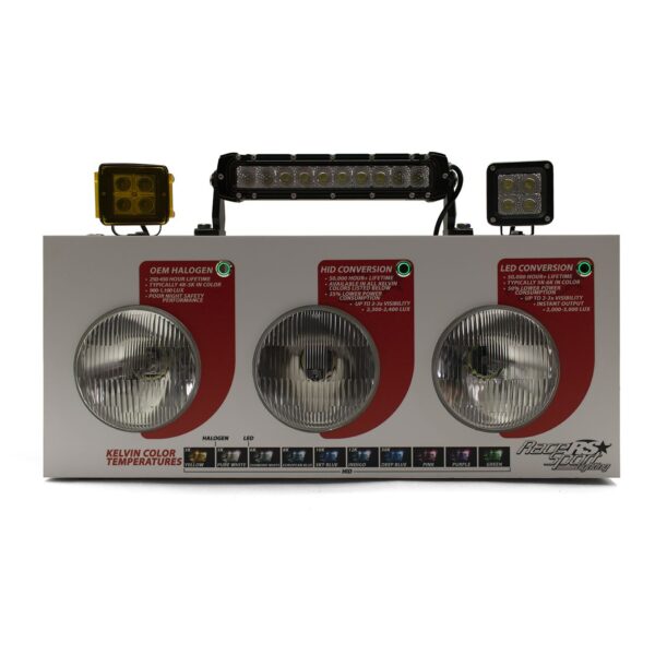 RS-COMBO-DISPLAY - HID & LED Headlight/LED Light Bar & Spot Countertop Display