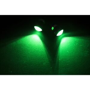 RS-EE-GREEN - Quarter Sized Marker LED Custom Light (Green) w/ Mounting Back Bolt