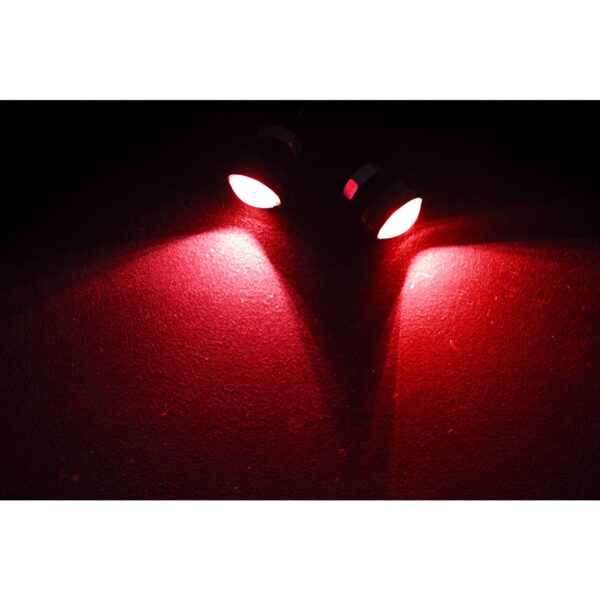 RS-EE-RED - Quarter Sized Marker LED Custom Light (Red) w/ Mounting Back Bolt