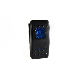 RS-RP12VB - LED Rocker 12V On/Off Switch (Blue)