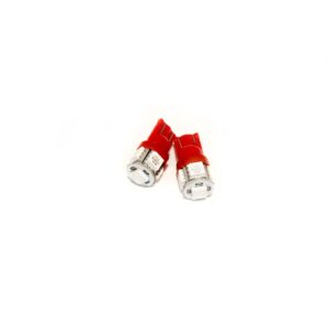 RS-T10-R-5050 - T10 5-Chip 5050 LED Replacement Bulbs (Red) (Pair)