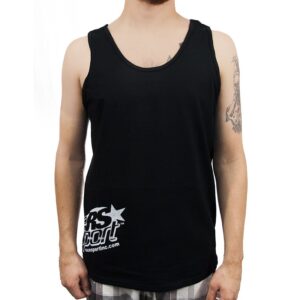 RS250BL - Men's Race Sport Lighting Tank Top (Black) (L)