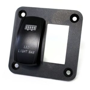 RS2PRS - Aluminum Rocker Switch Mounting Panel for (2) Rocker Switches