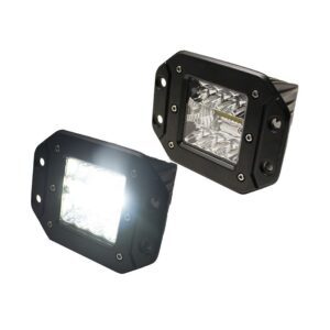 RS3X3FECO - 3x3in ECO-LIGHT Series LED Hi-Power Flush Mount Style Auxiliary Lights (Pair)