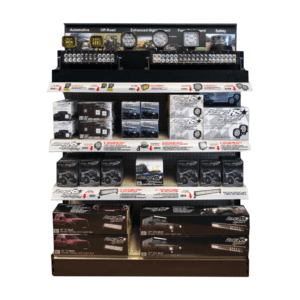 RS5A-47SS - 47in Powered Shelf Display for Light Bars, Aux. Spots, & Strobe - Street Series