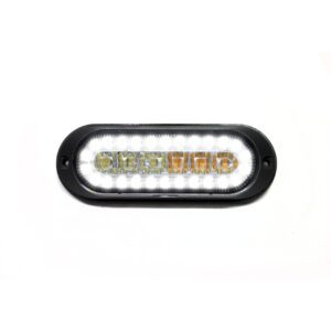 RS7003AWD - Dual-Function Flush Mount Amber Strobe w/ White DRL