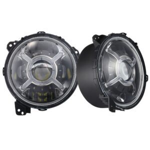 RS9JLAAH - 18-19 9in Jeep JL Adjustable Angle Beam 108W headlight w/ X-HALO DRL