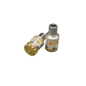 RSBA15SNRFA - 1156 (BA15S) NO-RAPID Turn Signal LED Bulbs (Amber) (Pair)