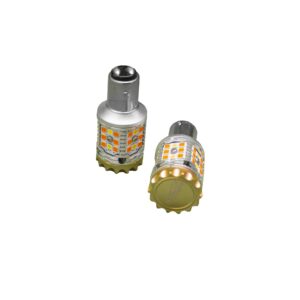 RSBAY15DSBWA - 1157 (BAY15D) NO-RAPID Turn signal LED Bulbs (White/Amber) (Pair)