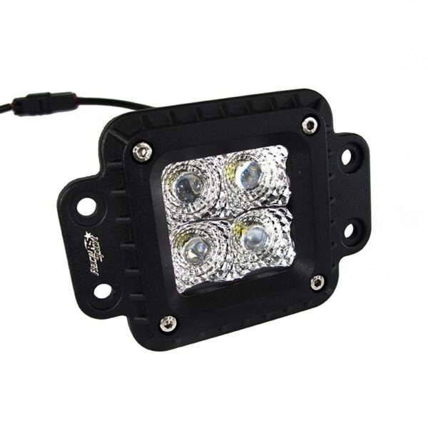 RSHD4LEDFM - Heavy Duty Series 2x2in Flush Mount 4-LED Hi-Power LED Spot Light