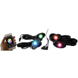 RSLD4KITCS - ColorSMART 4-LED Rock Light Kit (RGB Multi-Color w/ Black Housings)