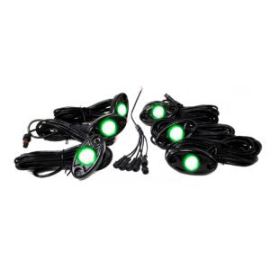 RSLD6KITG - 6-Pod LED Rock Light Kit (Green)