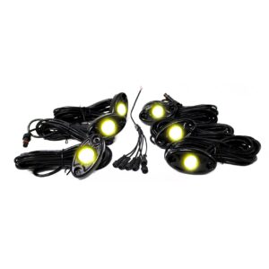 RSLD6KITY - 6-Pod LED Rock Light Kit (Yellow)