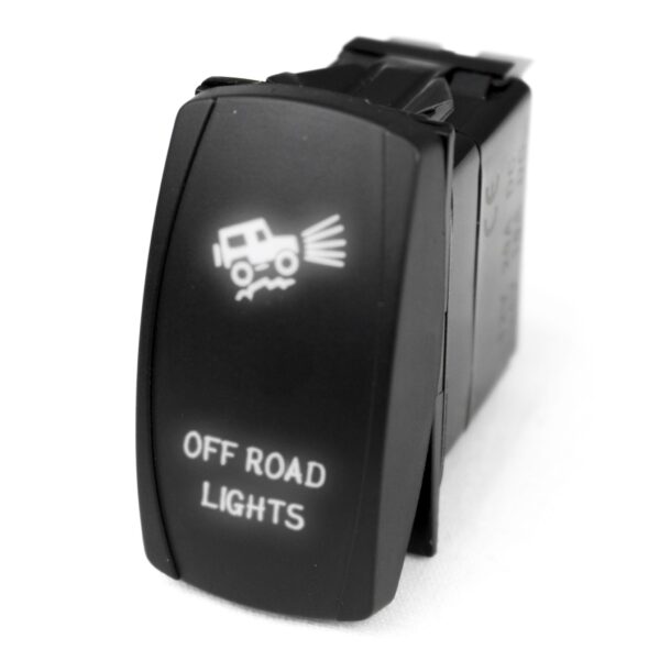 RSLE10W - LED Rocker Switch w/ White LED Radiance (Off-road Lights)