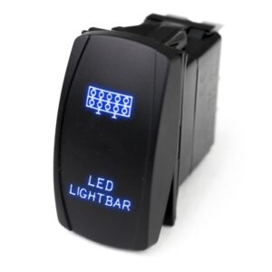 RSLE21B - LED Rocker Switch w/ Blue LED Radiance (LED Light Bar)