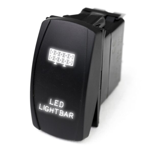 RSLE21W - LED Rocker Switch w/ White LED Radiance (LED Light Bar)