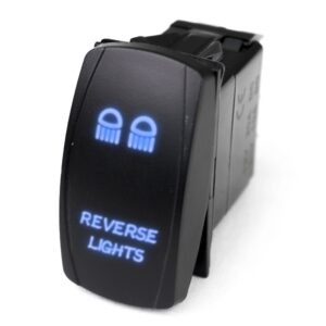 RSLE22B - LED Rocker Switch w/ Blue LED Radiance (Reverse Lights)