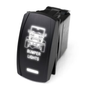 RSLE34W - LED Rocker Switch w/ White LED Radiance (Bumper Lights)