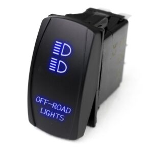 RSLJ11B - LED Rocker Switch w/ Blue LED Radiance (Off-road Lights)