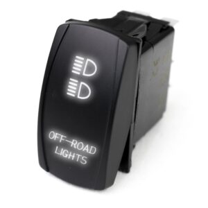 RSLJ11W - LED Rocker Switch w/ White LED Radiance (Off-road Lights)