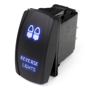 RSLJ13B - LED Rocker Switch w/ Blue LED Radiance (Reverse Lights)