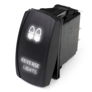 RSLJ13W - LED Rocker Switch w/ White LED Radiance (Reverse Lights)