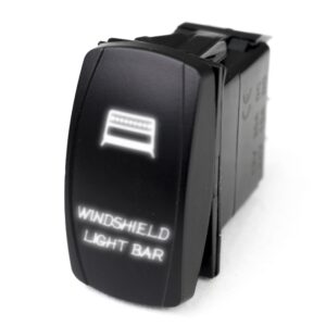 RSLJ29W - LED Rocker Switch w/ White LED Radiance (Windshield Light Bar)