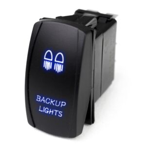 RSLJ2B - LED Rocker Switch w/ Blue LED Radiance (Backup Lights)