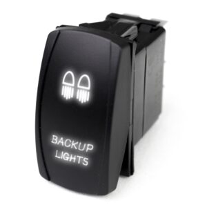 RSLJ2W - LED Rocker Switch w/ White LED Radiance (Backup Lights)