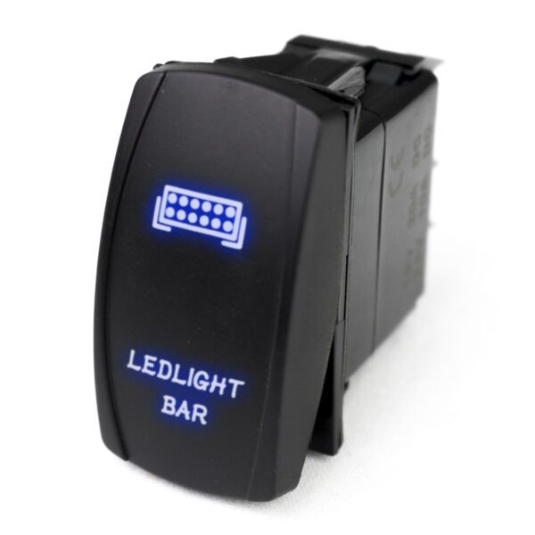 RSLJ34B - LED Rocker Switch w/ Blue LED Radiance (LED Light Bar)