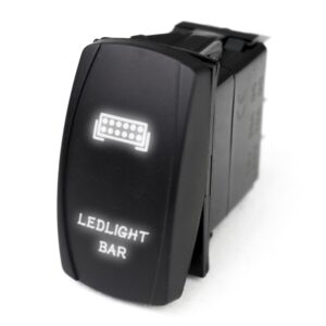 RSLJ34W - LED Rocker Switch w/ White LED Radiance (LED Light Bar)