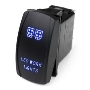 RSLJ36B - LED Rocker Switch w/ Blue LED Radiance (LED Work Lights)