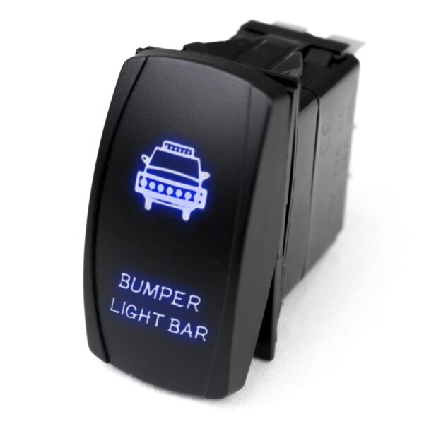 RSLJ3B - LED Rocker Switch w/ Blue LED Radiance (Bumper Light Bar)