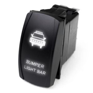 RSLJ3W - LED Rocker Switch w/ White LED Radiance (Bumper Light Bar)