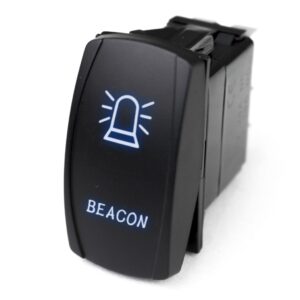 RSLJ51B - LED Rocker Switch w/ Blue LED Radiance (Beacon)