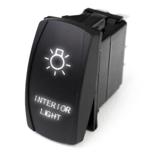 RSLJ57W - LED Rocker Switch w/ White LED Radiance (Interior Lights)