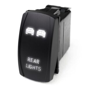 RSLJ60W - LED Rocker Switch w/ White LED Radiance (Rear Lights)