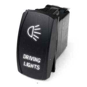 RSLJ7W - LED Rocker Switch w/ White LED Radiance (Driving Lights)