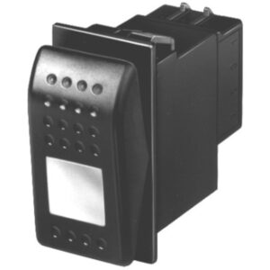 SPST Rocker Switch w/ Location Lamp and Pilot Lamp