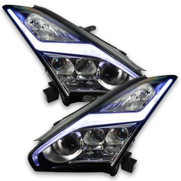 1283-335 - 2015-2021 Nissan GT-R ORACLE ColorSHIFT Lightning Bolt RGBW Headlight DRL Upgrade