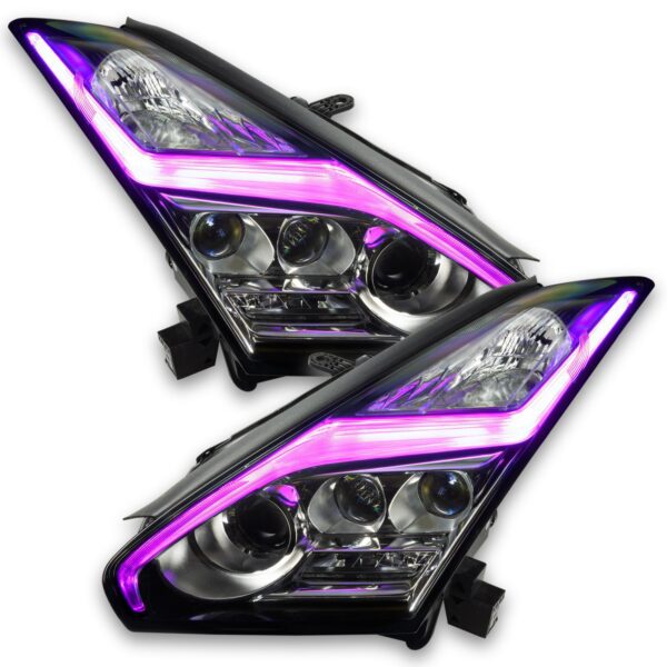 1283-504 - 2015-2021 Nissan GT-R ORACLE ColorSHIFT Lightning Bolt RGBW Headlight DRL Upgrade